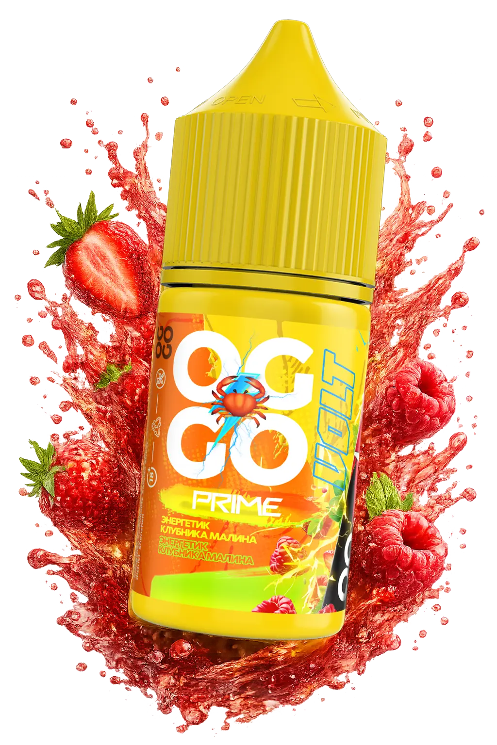 OGGO Prime Энергетик Клубника Малина