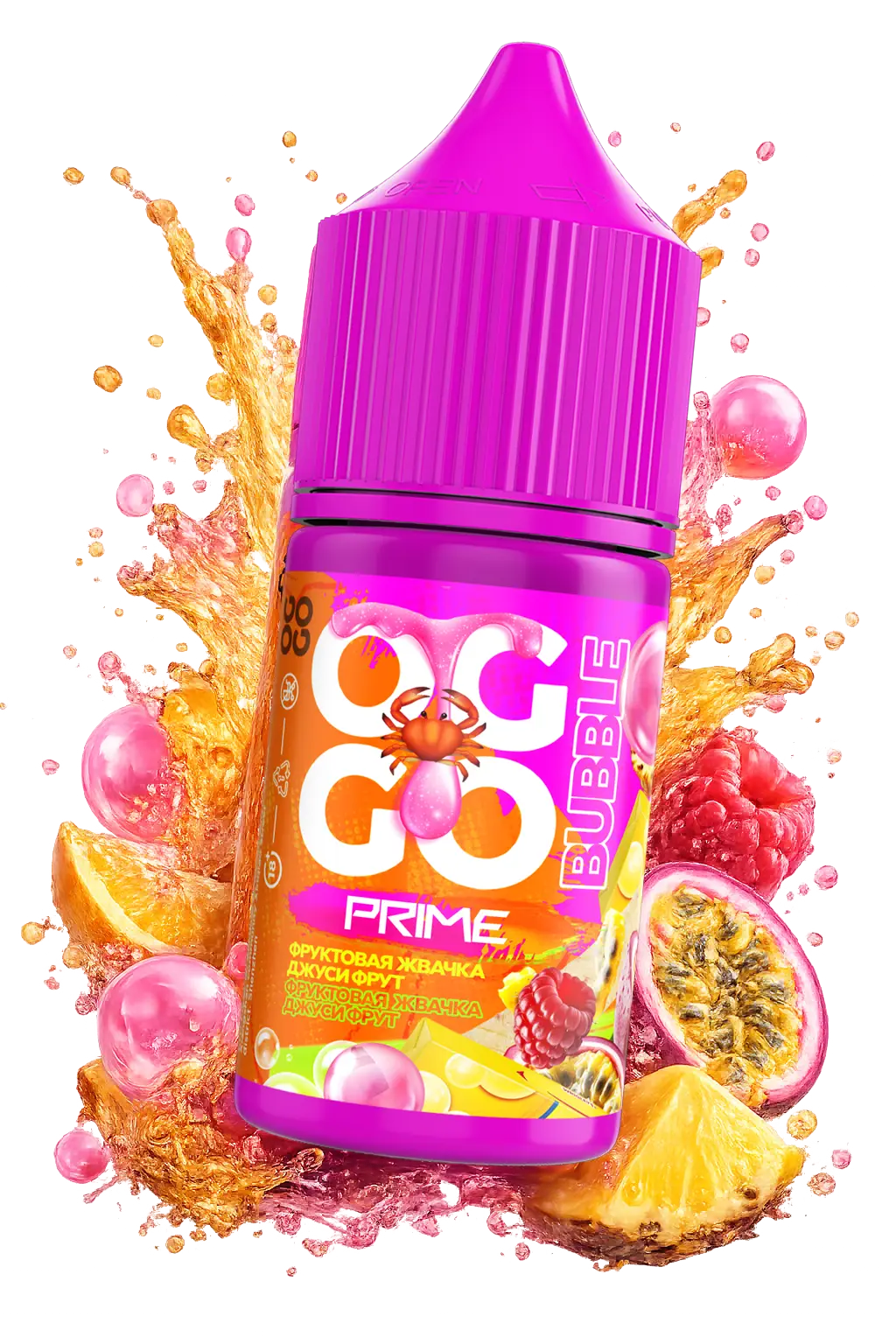 OGGO Prime Фруктовая Жвачка Джуси Фрут